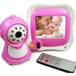 Pink Wireless 3.5" TFT Baby Monitor Camera with Night Vision and Remote Control